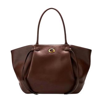 Guess Allegra Tote Bag - Dames - Tassen - Bruin - Maat: ONE Size Zijde