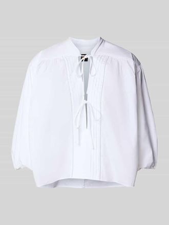 Boss Orange by Hugo Boss BOSS Orange Loose Fit Blusenshirt aus reiner Baumwolle Modell BALES in Weiss, Gr&ouml;&szlig;e 38