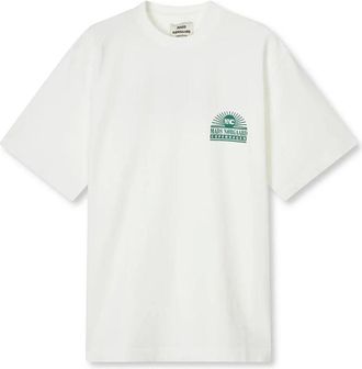 Mads Norgaard Dames, Tops, Wit, Maat: L Katoen