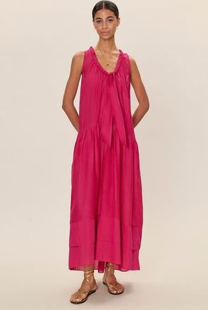 Rebecca Taylor Lilou Sleeveless Dress in Fuchsia at Nordstrom, Size X-Small