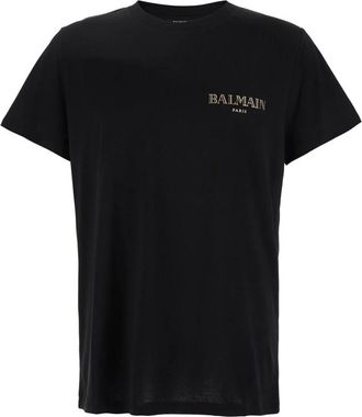 Balmain Hombre, Camisetas, Negro, Talla: M
