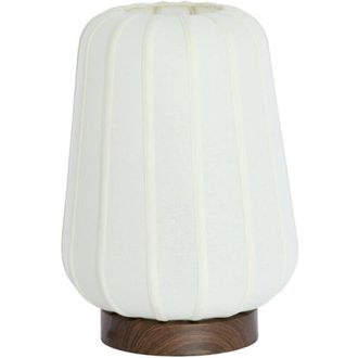 Light & Living L&aacute;mpara De Mesa - Bibury - Blanco - Textil - - Light&living