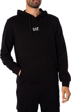Emporio Armani Jersey Trui Met Capuchon, Zwart