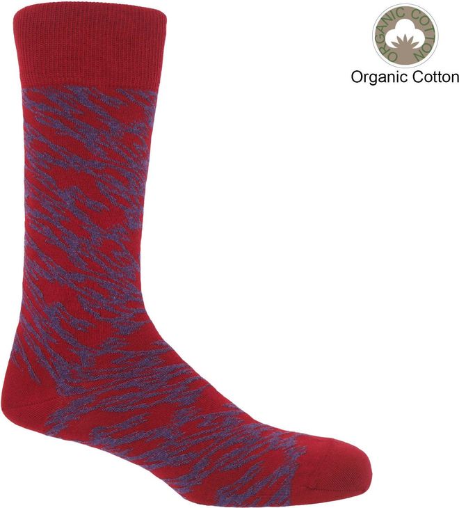 Pandemonium Organic Mens Socks - Red