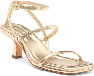Vince Callie Kitten Heel Sandal in Gold at Nordstrom Rack, Size 7.5