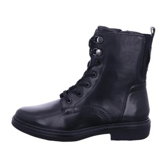 Tamaris Comfort Lace-up Laarzen - Dames - Schoenen - Zwart - Maat: 37 EU Leer