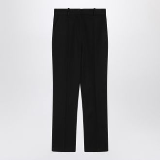 Jacquemus Black Trousers In Cotton Blend