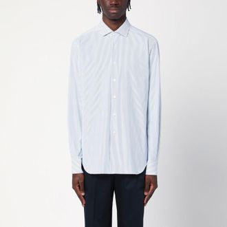 Xacus White shirt with blue stripes