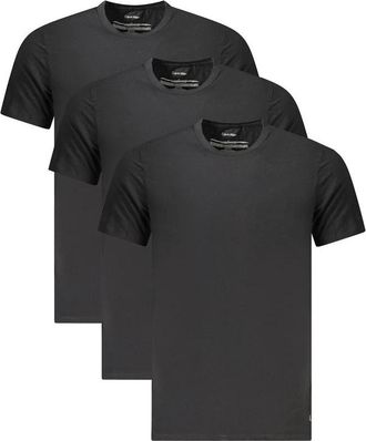 Calvin Klein Zwarte Katoenen Heren T-Shirt Pak - Heren - T-shirts - Zwart - S - Katoen - Tops