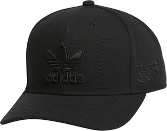 adidas Originals Mens Modern Structured Adjustable Fit Hat Baseball Cap, Black/Black/Black, One Size