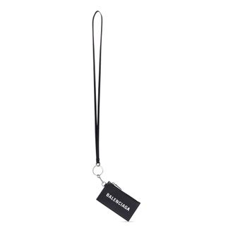 Balenciaga (WMNS) Balenciaga Cash Card Case On Keychain Black 5945481ROP31000