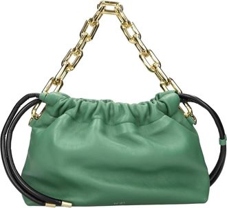 N&deg;21 Eva Shoulder Bag - Dames - Handtassen - Groen - ONE Size - Leer - Tassen
