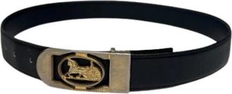 Celine Pre-owned Vintage Leren Riem - Dames - Vintage Accessoires - Zwart - ONE Size - Leer - Vintage