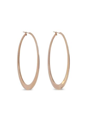 Sidney Garber Yellow Gold Crescent Oval Hoops - women - 18kt Yellow Gold - One Size