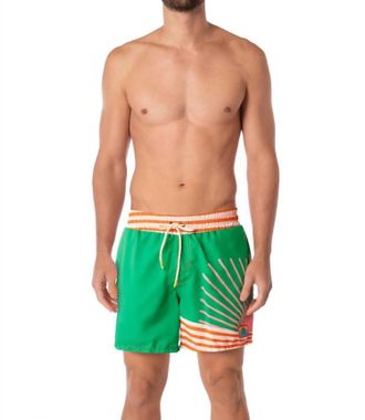 Maaji Sunrise Colada Sailor Shorts In Green