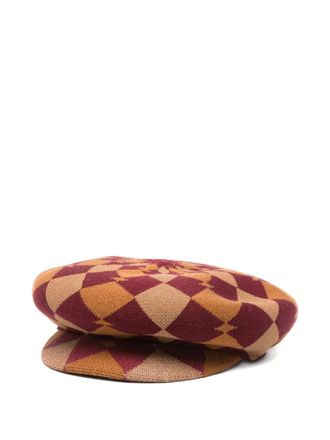 Kangol Cappello Gentle Argyle Halifax - Rosso