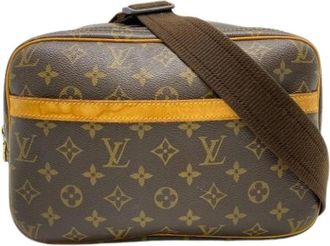 Louis Vuitton Pre-owned Cross Body Bags, male, Brown, Size: ONE SIZE Pre-owned Vintage Canvas Shoulder Bag