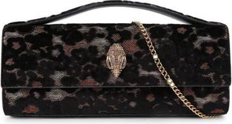 Kurt Geiger Long Bond Fabric Top Handle Bag in Charcoal at Nordstrom