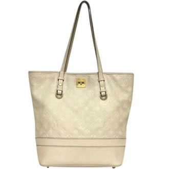 Louis Vuitton Pre-owned Citadine PM Tote bag - Dames - Vintage Shopper - Beige - ONE Size - Leer - Vintage