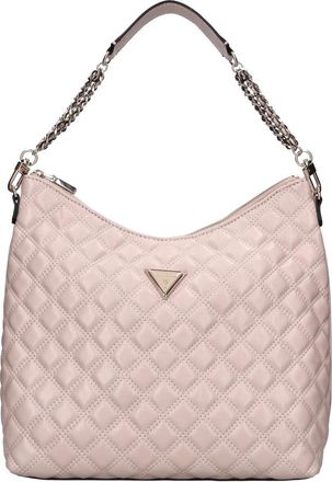 Guess Tassen, Dames, Beige, ONE Size, Leer, Giully Schoudertas