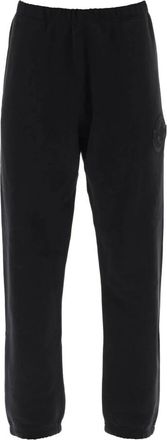 Moncler Roc Nation Joggers met Patch Logo - Heren - Straight fit broeken - Zwart - XL - Katoen - Broeken