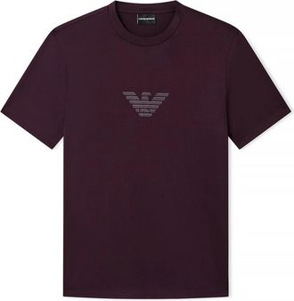 Emporio Armani Pima Jersey T-shirt - Heren - T-shirts - Paars - XL - Katoen - Tops