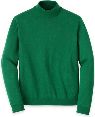 Paul Fredrick Supima Cotton Mock Neck Sweater