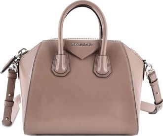 Givenchy Antigona Glazed leren mini-tas - Beige