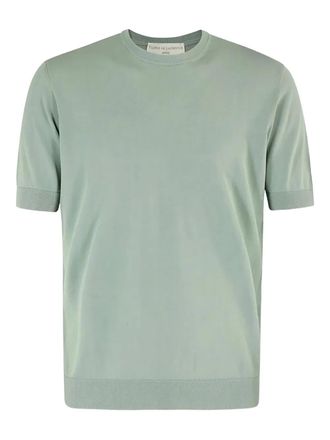 FILIPPO DE LAURENTIIS fine-knit T-shirt - men - Cotton - 48 - Green