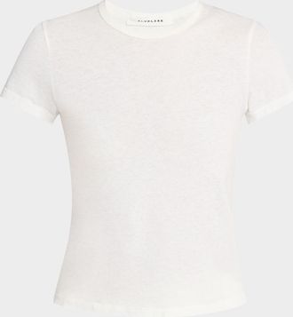 Slvrlake Denim Fitted Cropped Baby Tee