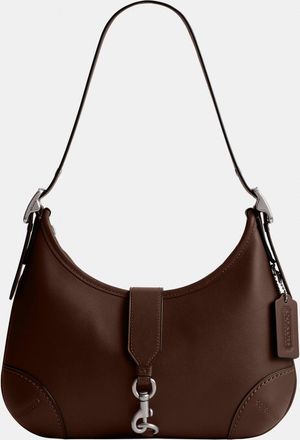 Coach Womens Hamptons Hobo Bag - Brown Leather - One Size