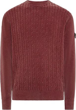 Peuterey Cursa Maglione a Treccia - - Knitwear - Uomo - Rosso - XL