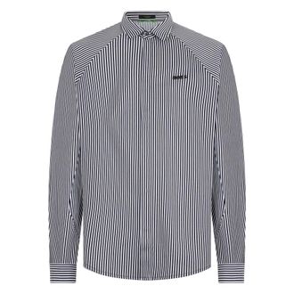 HUGO BOSS ST Excurse L Shirt - Heren - Casual Overhemden - Zwart - S - Katoen - Overhemden