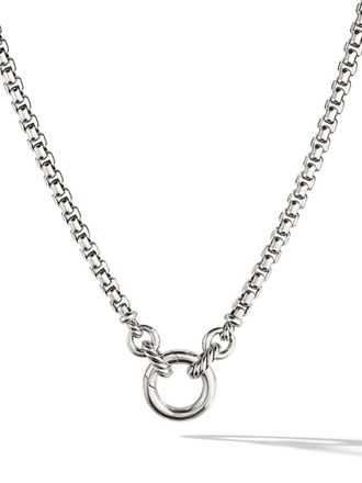 David Yurman Collana a catena Smooth Amulet Vehicle Box in argento sterling (3,6mm)
