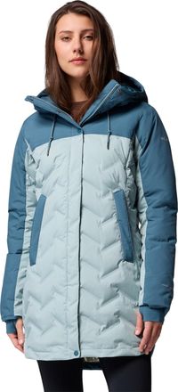Columbia Womens Mountain Croo Iii Mid Down Jacket Down Coat, Crushed Blue/Everblue, M