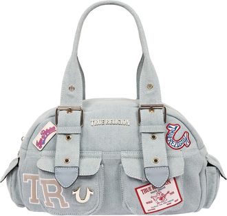 True Religion Multipatch Satchel Bag in Denim at Nordstrom Rack
