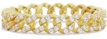 The Lovery CZ Curb Link Ring in Gold at Nordstrom, Size 7