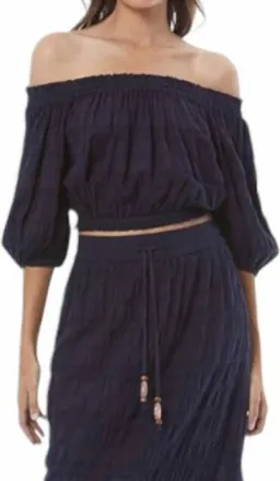 Young Fabulous & Broke Aloha Top In Midnight