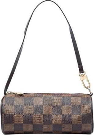 Louis Vuitton Pre-owned Papillon Pochette - Dames - Vintage Handtas - Bruin - ONE Size - Leer - Vintage
