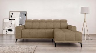 HOME AFFAIRE Ecksofa »CAZIE, Designsofa, L-Form, trendige Bubble-Optik,« L-Form mit Wellenunterfederung, Recamiere rechts/links bestellbar
