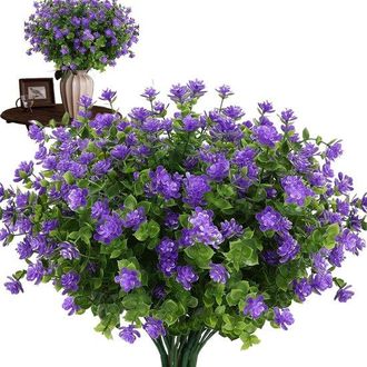 OEM Paquete De 6 Unidades: Flores Artificiales, Plantas Artificiales Realistas