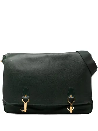 Louis Vuitton 2001 Taiga Dersou crossbody bag - men - Leather - One Size - Green