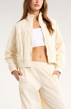 Zella Travel Lite Track Jacket in Ivory Cream at Nordstrom, Size X-Small