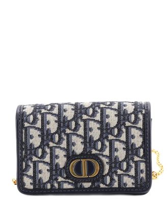 Dior 30 Montaigne Nano Convertible Pouch Oblique Canvas belt bag - Blauw