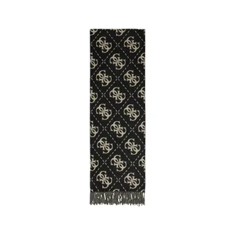 Guess Accessoires, Dames, Zwart, ONE Size, Zwarte Sjaal Stijlvolle Modieuze Accessoire