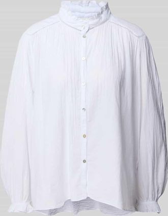 BA&SH Hemdbluse mit Stehkragen Modell TABBIE in Weiss, Gr&ouml;&szlig;e 36