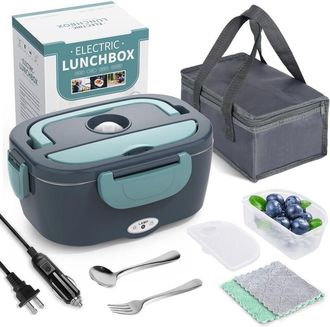 OEM Caja Calentadora Para Comida - 1,5 L - 40 W - 12 V 24 V 220 V - Acero Inoxidable 304 - Para Coche Cami&oacute;n Casa Camping - 1 Unidad