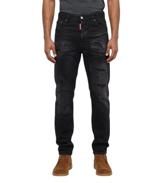 Dsquared2 Black Slim Mid Rise Jeans