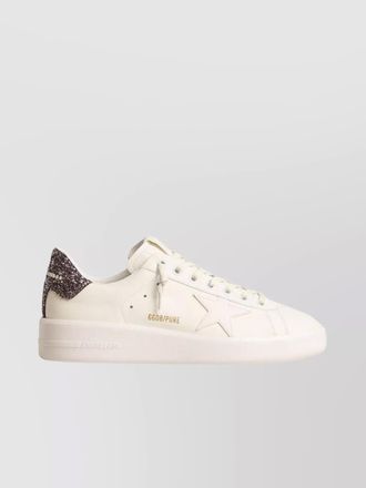 Golden Goose leather sneakers glitter detailing