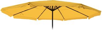 Hhg Funda De Recambio Para Sombrilla Meran Pro, Sombrilla De Mercado Para Hosteler&iacute;a Con Fald&oacute;n &Oslash; 5m, Poli&eacute;ster, Amarillo
